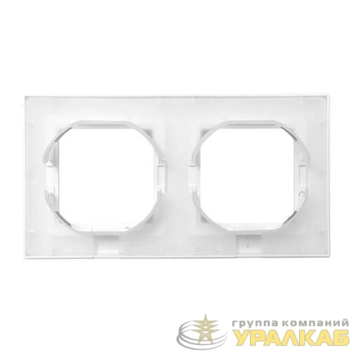 Рамка 2-м Эпика IP44 пластик бел. EKF 
