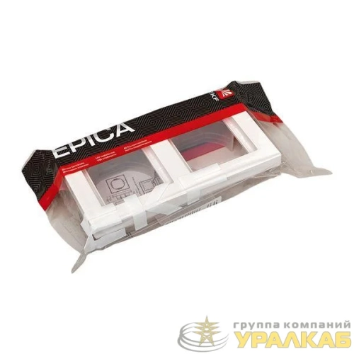 Рамка 2-м Эпика IP44 пластик бел. EKF 