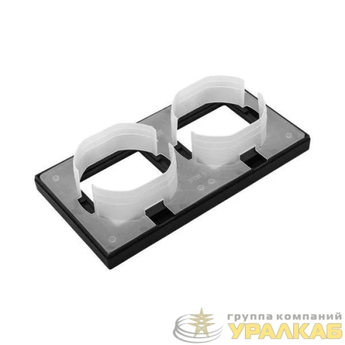 Рамка 2-м Эпика IP44 пластик черн. EKF 
