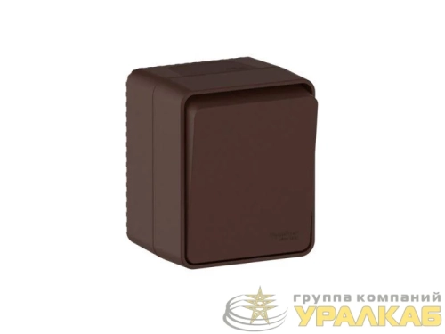 Выключатель 1-кл. ОП AtlasDesign PROFI IP54 10AX корич. SE 