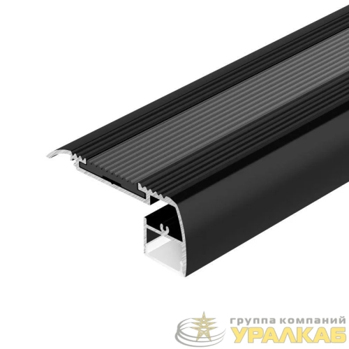 Профиль STAIR-W65-2000 ANOD BLACK L2000 алюм. Arlight 