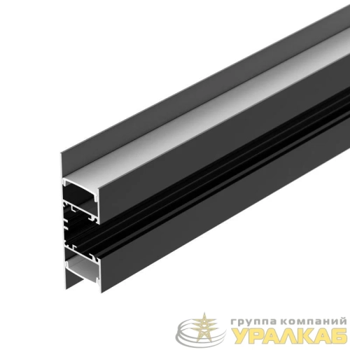 Профиль WALL-2575-DUAL-2000 ANOD BLACK L2000 алюм. Arlight 