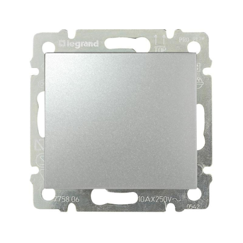 Механизм выключателя 1-кл. СП Valena 10А IP31 250В алюм. Leg 
