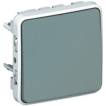 Механизм переключателя на 2 направления 1-кл. 1п СП Plexo 10А IP55 10AX сер. Leg 