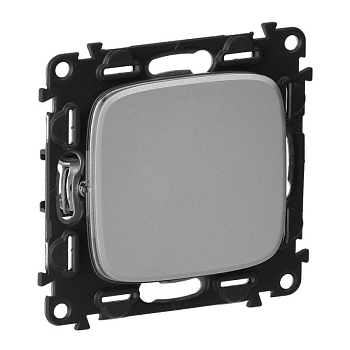 Механизм выключателя 1-кл. СП Valena Allure 10А IP20 250В 10AX с лиц. панелью безвинт. зажимы алюм. Leg 