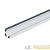 Профиль накладной для светодиод. ленты UFE-A03 SILVER 200 POLYBAG L2000 анодир. алюм. Uniel 
