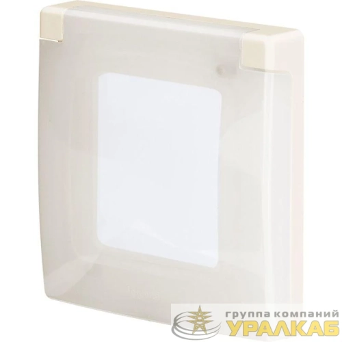 Рамка 1-м Inspiria IP44 с крышкой сл. кость IEK 