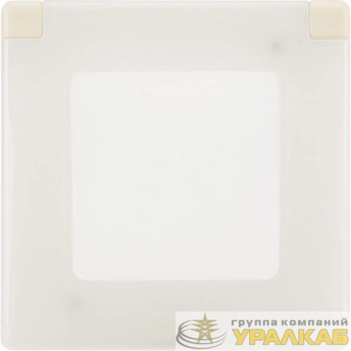 Рамка 1-м Inspiria IP44 с крышкой сл. кость IEK 