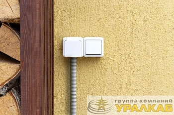 Блок ОП выключатель + розетка с заземл. защ. шторки IP44 Quteo бел. Leg 