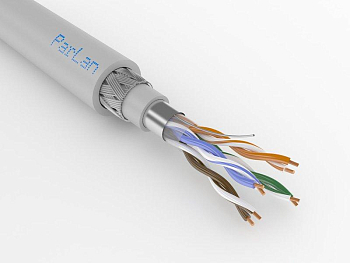 Кабель витая пара ParLan ARM PS F/UTP кат.5E PVCLS нг(А)-FRLS 4х2х0.52 (LAN) в броне (м) ТПД Паритет 