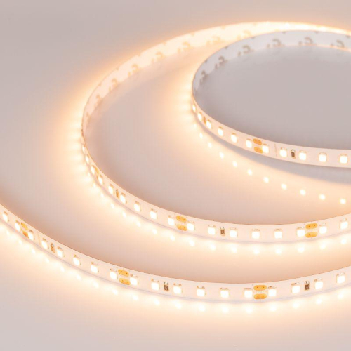 Лента светодиодная RT-A120-8mm 24V Warm 2700К 2835 9.6Вт/м IP20 (уп.5м) Arlight 