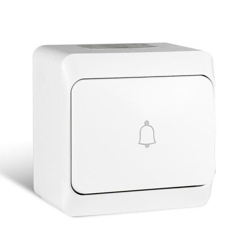 Кнопка звонка ОП Nix 10А IP54 250В бел. 