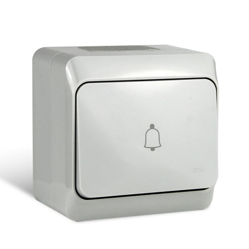 Кнопка звонка ОП Nix 10А IP54 250В сер. 