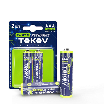 Аккумулятор AAA/HR03 1000мА.ч (блист.2шт) TOKOV ELECTRIC 