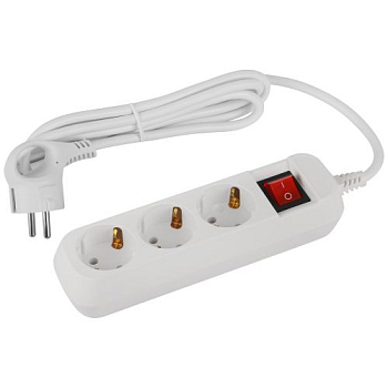 Удлинитель 3х1.5м с заземл. с выкл. ПВС 3х1 UDL-16-315-ES Greenline Эра 