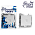 Розетка компьютерная 1-м СП Pixel RJ45 кат.5E механизм айс 
