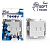 Розетка компьютерная 2-м СП Pixel RJ45 кат.5E механизм айс 