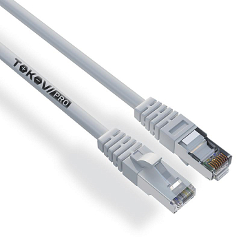 Патч-корд кат.5E F/UTP 24 AWG LSZH 0.15м PRO TKP-PC06-5EF-CULSZH-015M