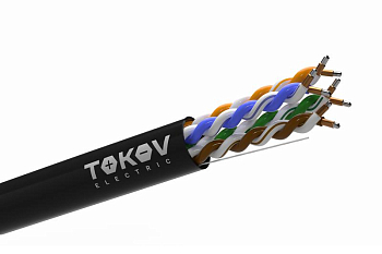 Кабель витая пара U/UTP 4х2х24 AWG кат.5E CCA PE outdoor Fluke tested 305м (м) TKL-C06-U42CCA-5E-305-OD