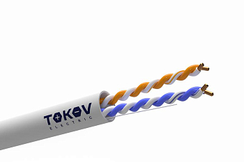 Кабель витая пара U/UTP 2х2х24AWG кат.5E PVC indoor 305м (м) 