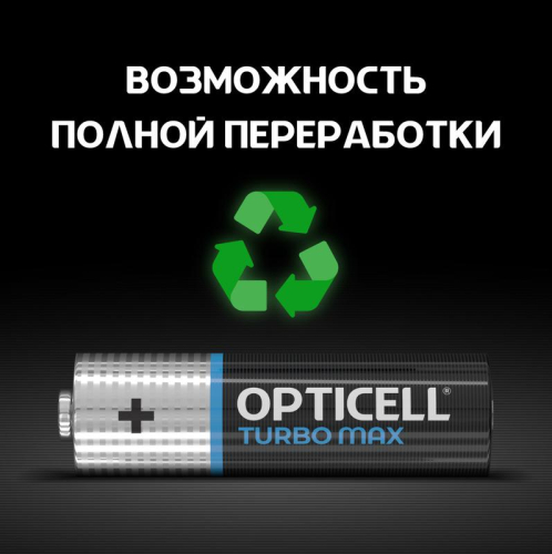 Элемент питания алкалиновый AA/LR6 (блист. 12шт) Turbo Max Opticell 