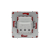 Розетка силовая KANT 2P+E защ. шторки красн. сатин DKC Розетка силовая KANT 2P+E защ. шторки красн. сатин DKC