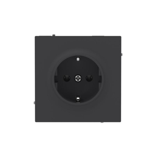 Розетка силовая KANT 2P+E без шторки черн. уголь DKC 