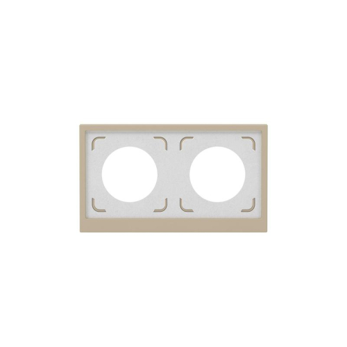 Рамка 2-м KANT IP44 ванильн. марципан DKC 