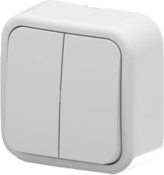 Выключатель 2-кл. ARIA IP20 бел. ARVIA 