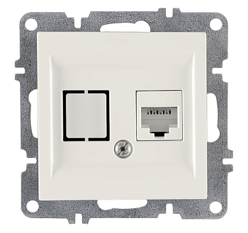 Розетка компьютерная LAVIN/KAREN RJ45 кат.6 механизм бел. ARVIA 