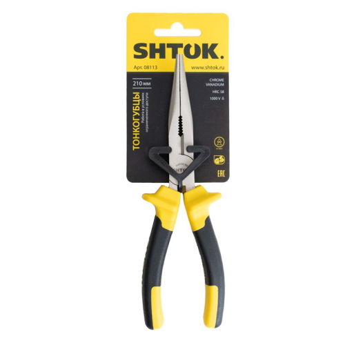 Тонкогубцы 1000В 210мм (08113) SHTOK 