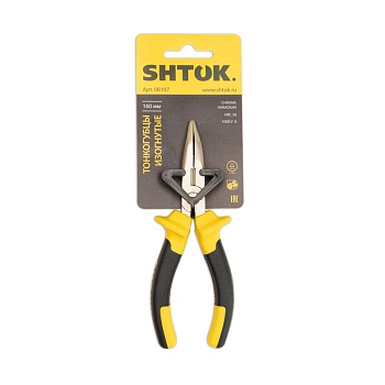 Тонкогубцы изогнутые 1000В 160мм (08107) SHTOK 