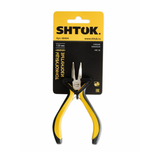 Тонкогубцы изогнутые "Мини" 120мм (08404) SHTOK 