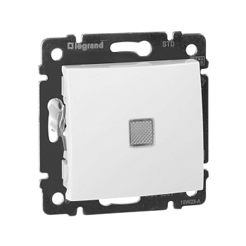 Выключатель 1-кл. СП Valena 10А IP31 250В с зел. индикацией механизм бел. IEK 