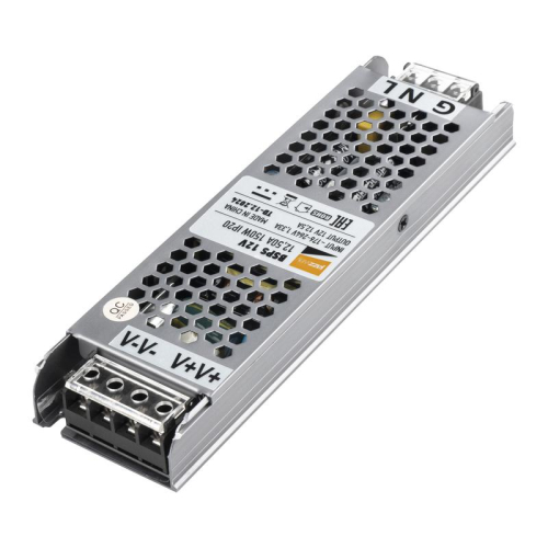 Блок питания для светодиод. ленты BSPS 150Вт 12.5А 12В IP20 метал. JazzWay 
