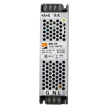 Блок питания для светодиод. ленты BSPS 150Вт 12.5А 12В IP20 метал. JazzWay 