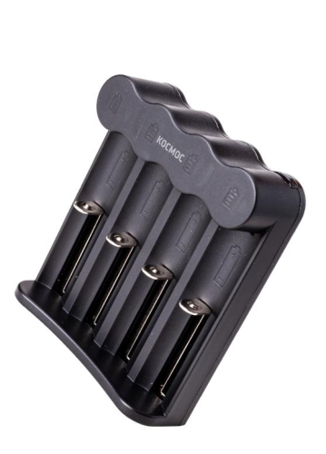 Зарядное устройство автоматическое для Li-ion аккумуляторов KOC701USB 4 слота КОСМОС 