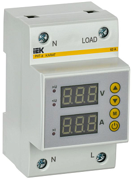 Реле напряжения и тока РНТ-д 1ф 54мм 63А KARAT IEK 
