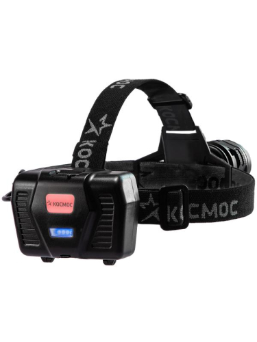 Фонарь налобный аккум. 10Вт Laser LED/Li-ion18650 3х1200мА.ч алюм. КОСМОС ()