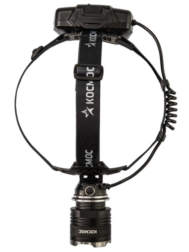Фонарь налобный аккум. 10Вт P70 LED/Li-ion18650 3х1200мА.ч алюм. КОСМОС ()