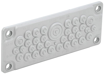Ввод кабельный мембранный 35 отверстий d6-32мм IP65 (без клипс) TITAN IEK 