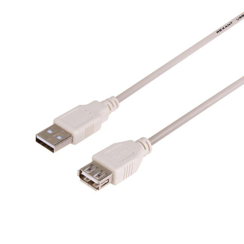 Шнур USB-А (male)-USB-A (female) 3м REXANT 