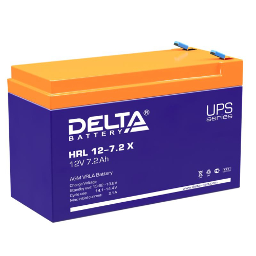Аккумулятор профессиональный 12В 7.2А.ч Delta 