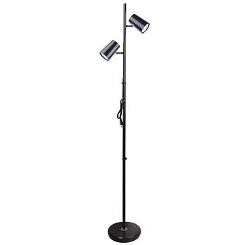 Торшер напольный ULM-T600 2х6W/4500K/DIM BLACK светодиодный 2х6Вт сенсорный выкл. диммер черн. ТМ Uniel 