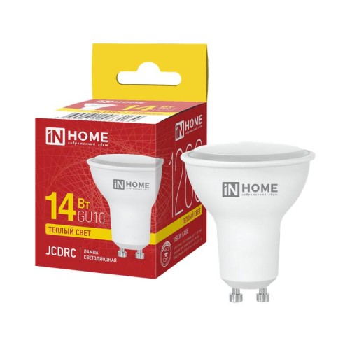 Лампа светодиодная LED-JCDRC-VC 14Вт 3000К GU10 1260лм 230В IN HOME 