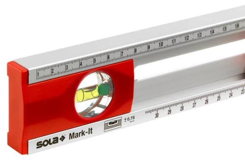 Уровень разметочный MARK-IT 80см 2 глазка SOLA 