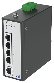 Коммутатор промышленный неуправляемый ISU-430 Ethernet 5 портов 10/100BaseT разъем RJ45 24В AC/12/24/48В DC с резервированием ONI 