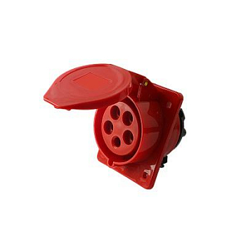 Розетка стационарная СП PPC 415 16А 5п 3Р+РЕ+N 380В IP44 Pro JazzWay 