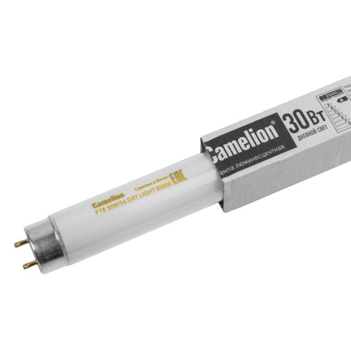 Лампа люминесцентная FT8-30W/5 30Вт T8 6500К G13 Camelion 