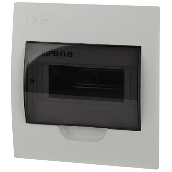 Бокс встраиваемый ЩРВ-П-8 8мод. IP41 пластик SIMPLE NO-box_simple-plastic_8_flush BOXF08 Эра 